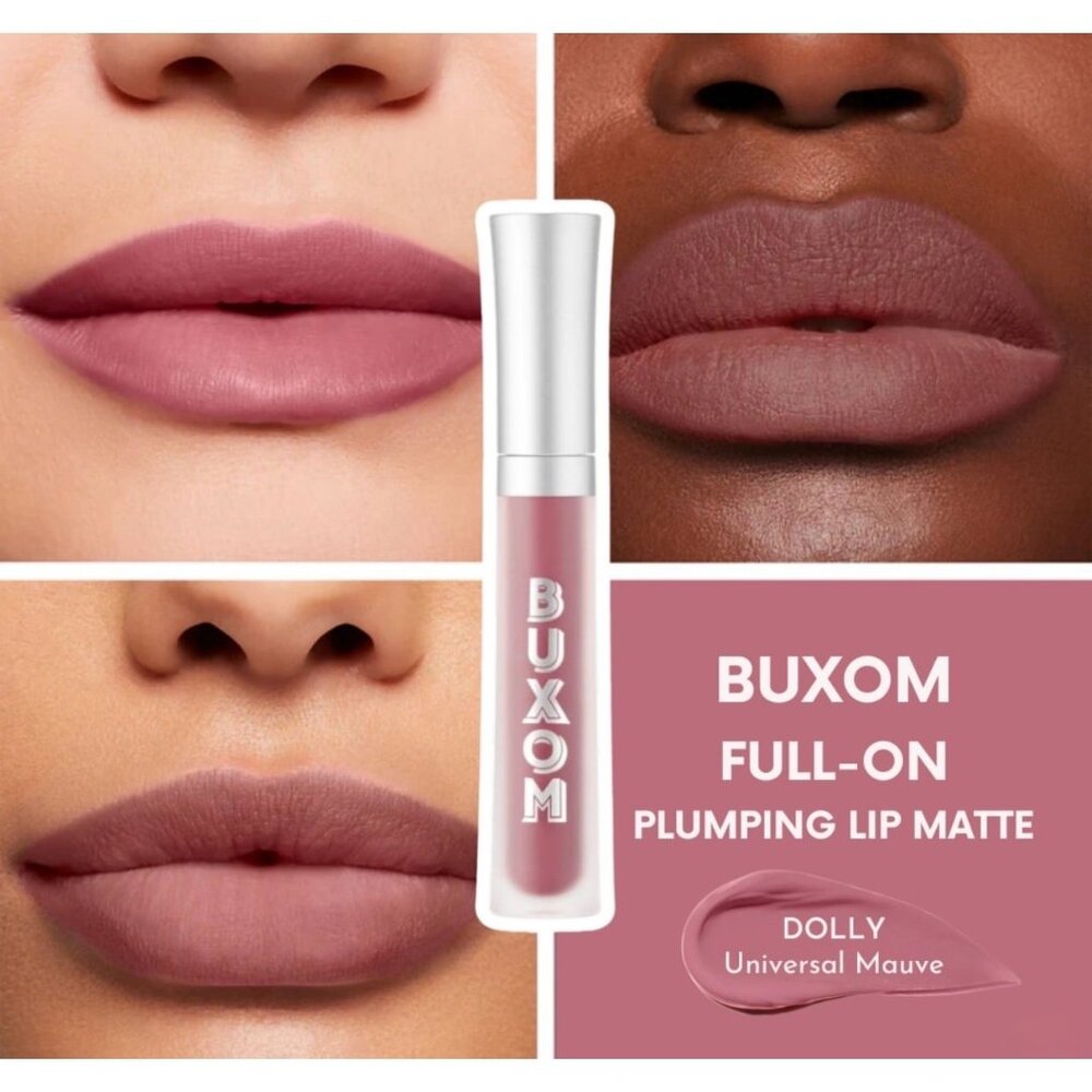 NIB Buxom FULL-on™ Plumping‎ Liquid Lipstick Light Matte Color Dolly 4.2ml
